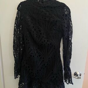 Elegant Black Lace Dress